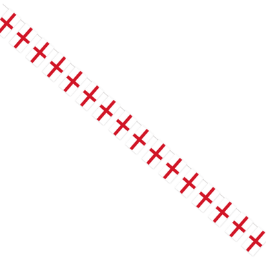 St George's Cross Plastic Banner - 5m - England Football Party Decorations Banner St George's Cross Plastic Banner - 5m Default