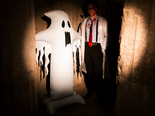 Standing Ghost Foil Balloon (77 inch) Foil Balloon Standing Ghost Foil Balloon (77 inch) Default
