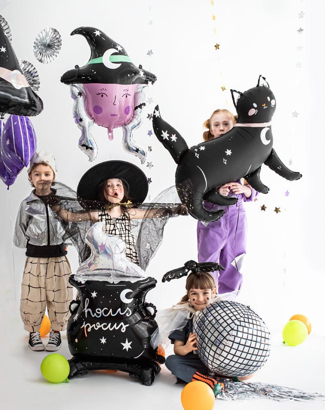 Standing Halloween Witch's Cauldron Balloon