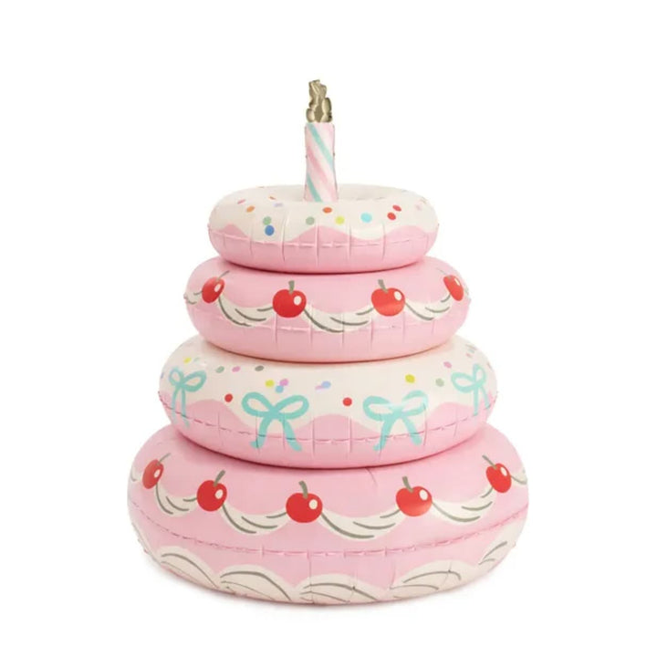 Standing Pink Birthday Cake Foil Balloon (35 inch) - Party Deco Foil Balloon Standing Pink Birthday Cake Foil Balloon (35 inch)