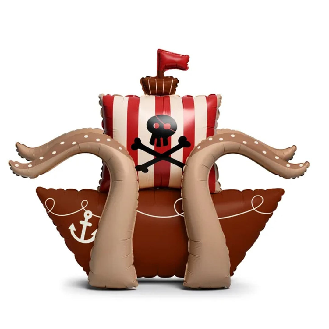 Standing Pirate Ship Foil Balloon (47 inch) - Party Deco Balloons Foil Balloon Standing Pirate Ship Foil Balloon (47 inch)