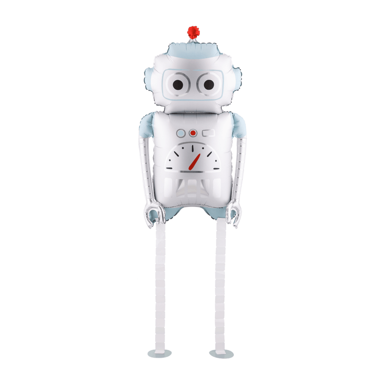 Standing Robot Foil Balloon - Space Birthday Party Supplies Balloons Standing Robot Foil Balloon