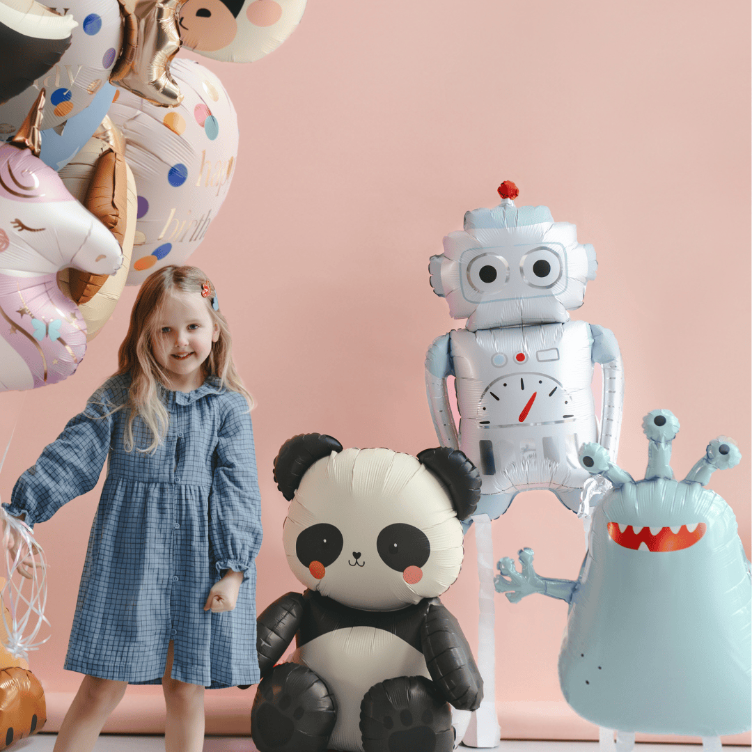 Standing Robot Foil Balloon - Space Birthday Party Supplies Balloons Standing Robot Foil Balloon