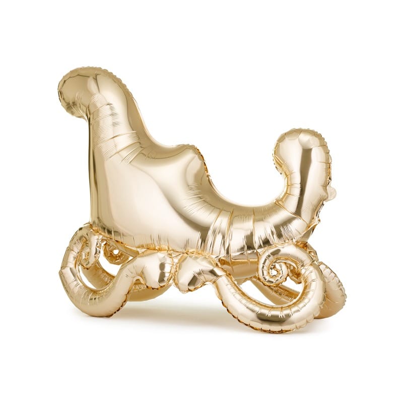 Standing Santa's Sleigh Foil Balloon (45 inch) Christmas Decorations Foil Balloon Standing Santa's Sleigh Foil Balloon (45 inch)