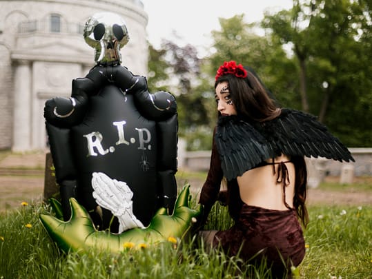 Standing Tombstone Foil Balloon (47 inch) Foil Balloon Standing Tombstone Foil Balloon (47 inch) Default