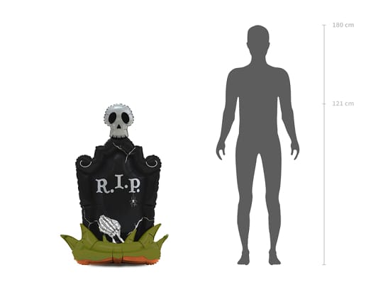 Standing Tombstone Foil Balloon (47 inch) Foil Balloon Standing Tombstone Foil Balloon (47 inch) Default