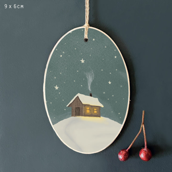 Starry Night Gift Tag, Cottage | East of India Gift Tags East of India Starry Night Gift Tag - Cottage