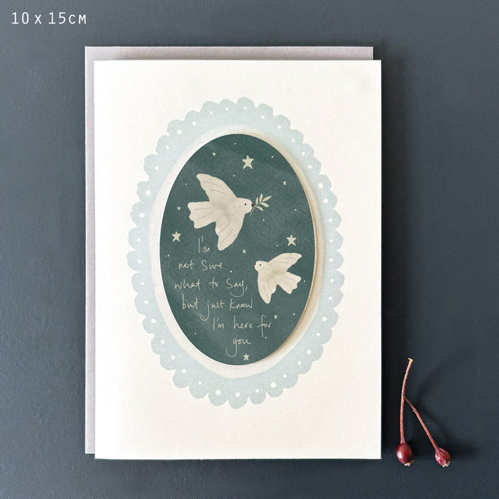 Starry Night Greetings Card, Not Sure What to Say | East of India Greetings Card East of India Starry Night Greetings Card - Not Sure What to Say