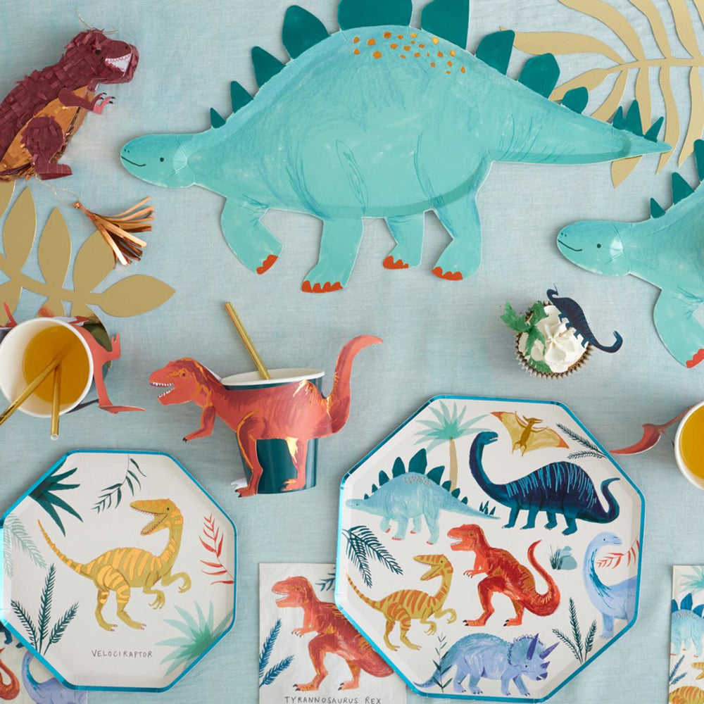Stegosaurus Party Platters x 4 | Meri Meri party plates Stegosaurus Party Platters x 4