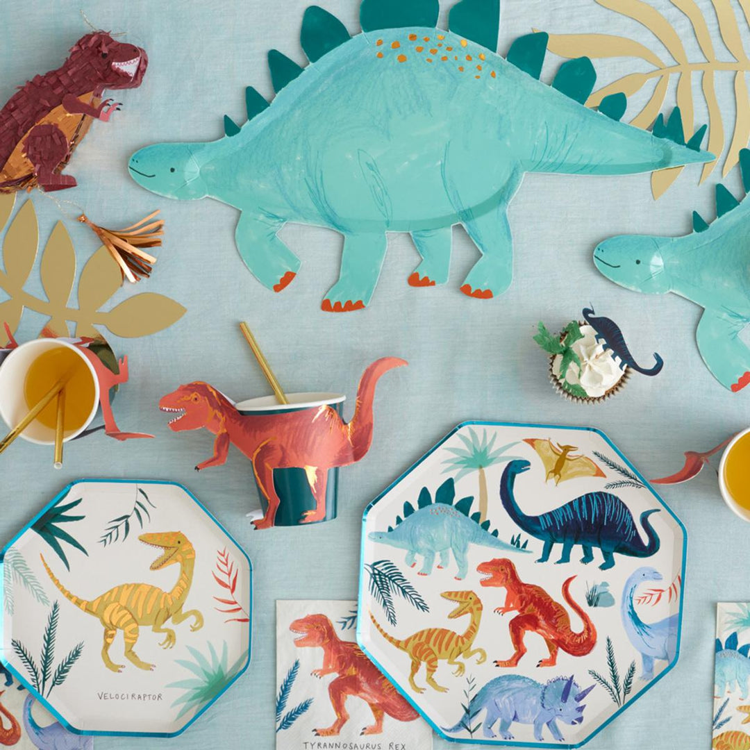 Stegosaurus Party Platters x 4 | Meri Meri party plates Stegosaurus Party Platters x 4