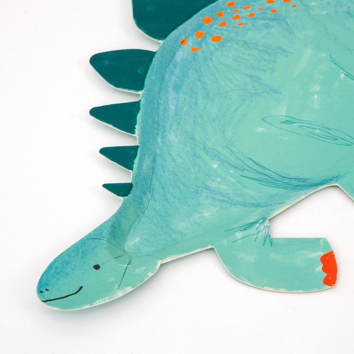 Stegosaurus Party Platters x 4 | Meri Meri party plates Stegosaurus Party Platters x 4