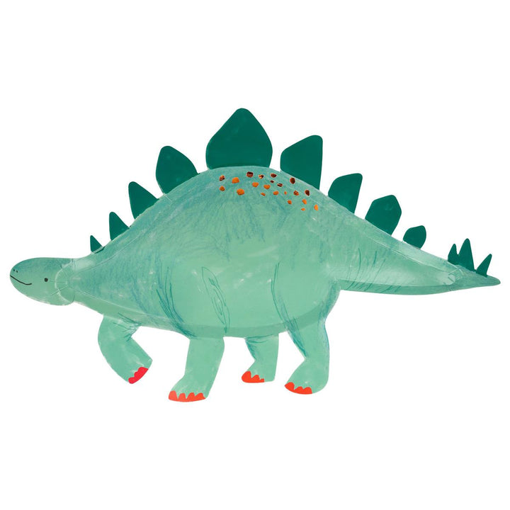 Stegosaurus Party Platters x 4 | Meri Meri party plates Stegosaurus Party Platters x 4