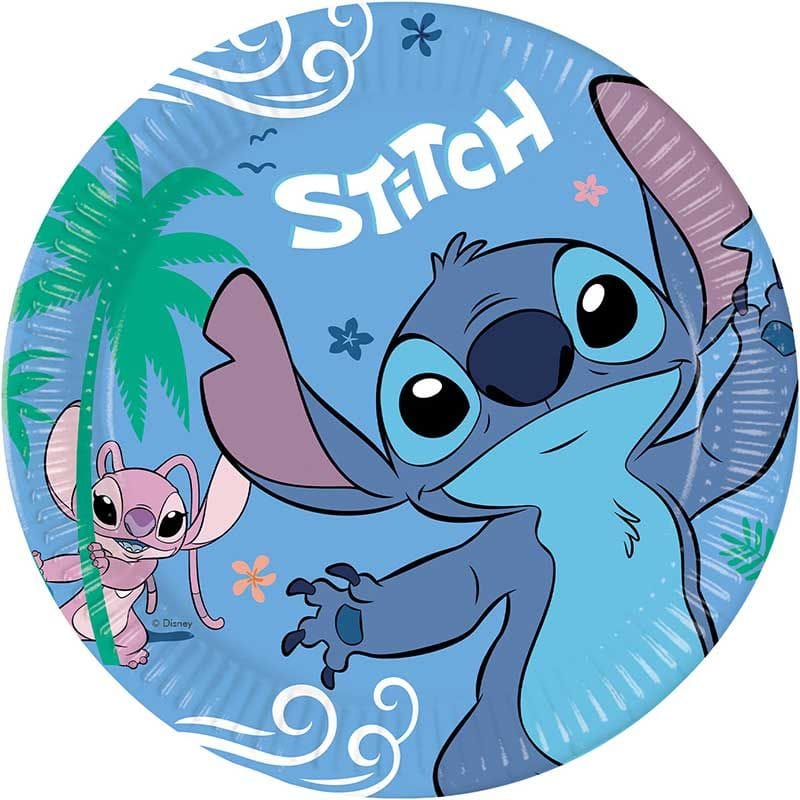 Stitch Large Party Plates x 8 - Stitch Theme Birthday Party party plates Stitch Large Party Plates x 8