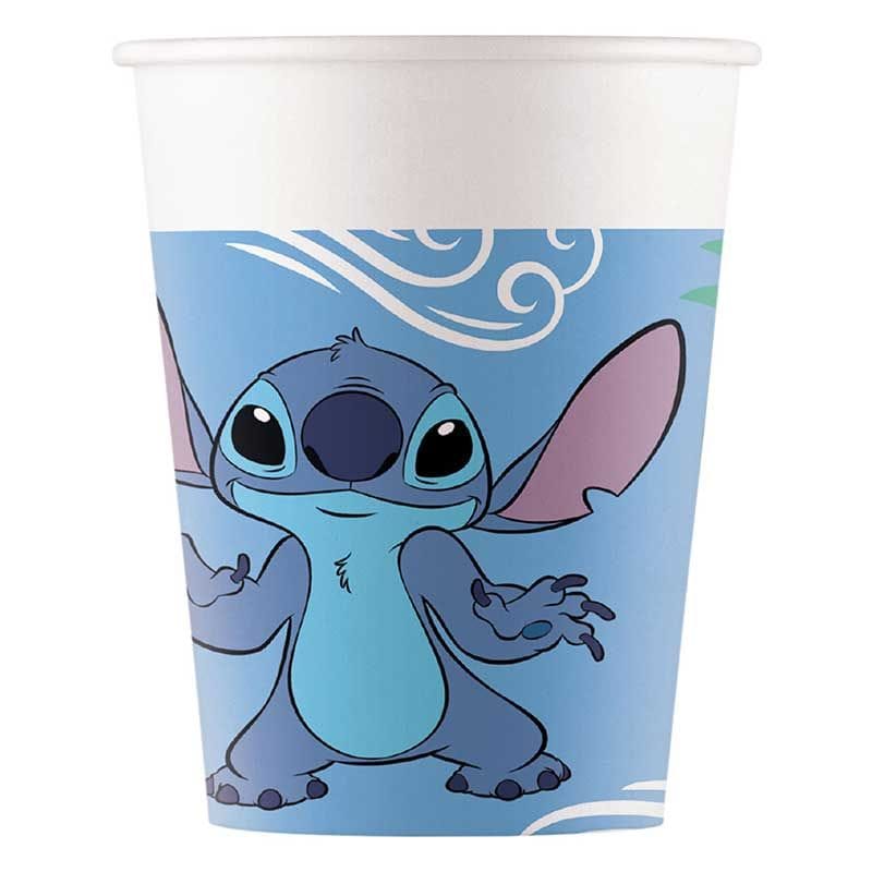 Stitch Party Cups x 8 - Stitch Party Supplies Disposable Cups Stitch Party Cups x 8