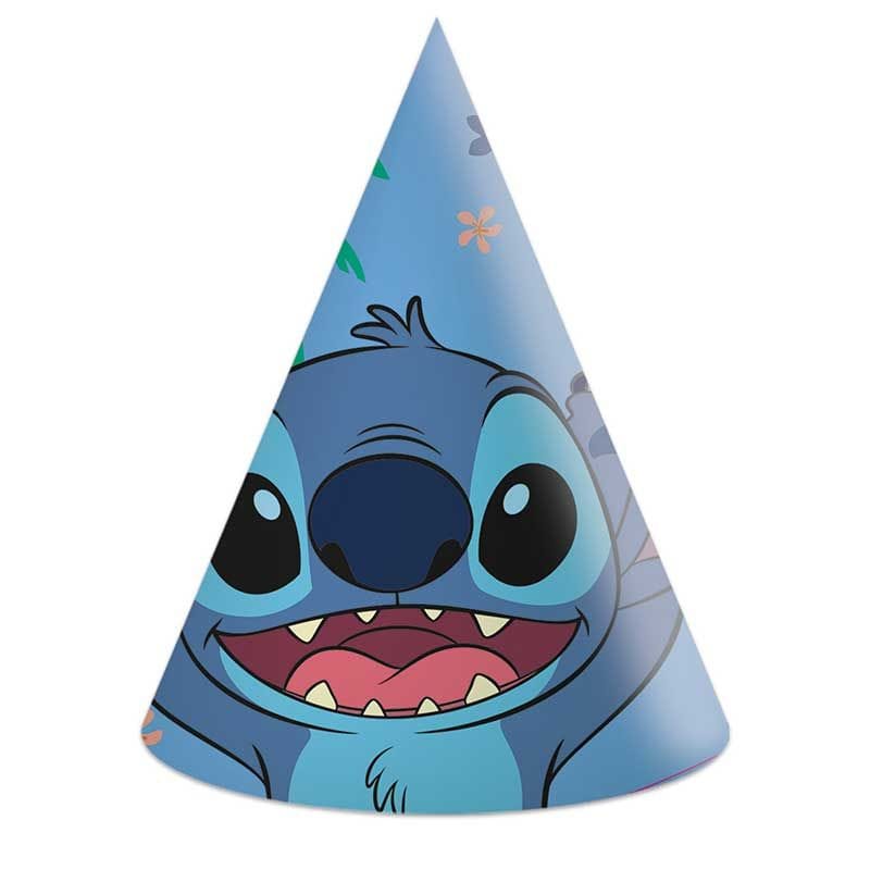 Stitch Party Hats x 6 - Stitch Birthday Party  Party Hats Stitch Party Hats x 6