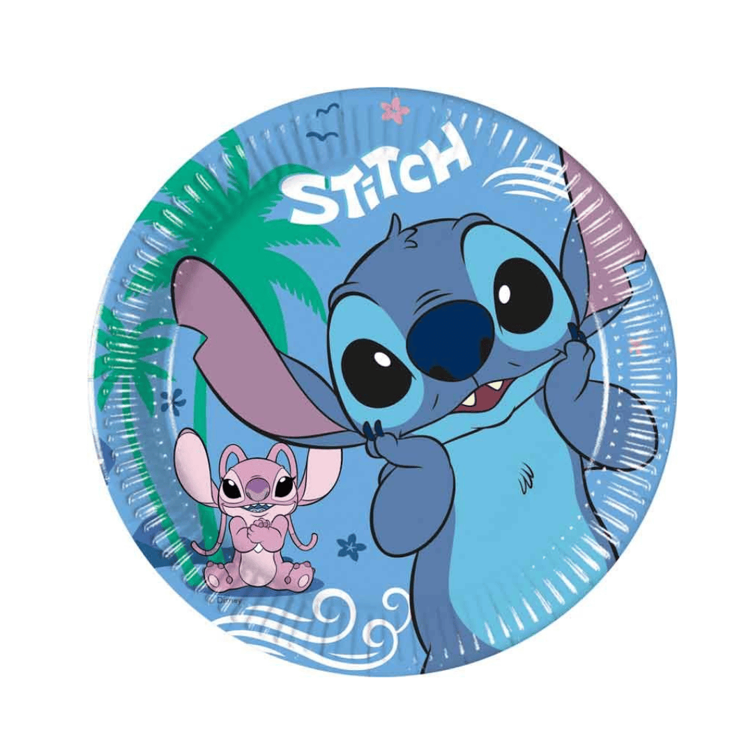 Stitch Small Party Plates x 8 - Stitch Theme Birthday Party party plates Stitch Small Party Plates x 8