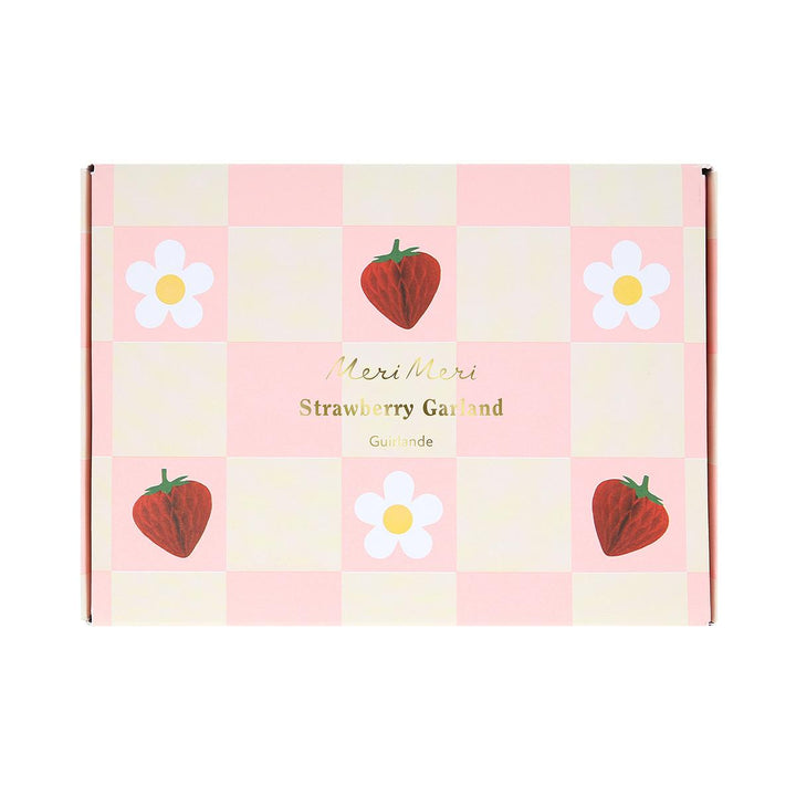 Strawberry Party Garland | Meri Meri Bunting Strawberry Party Garland