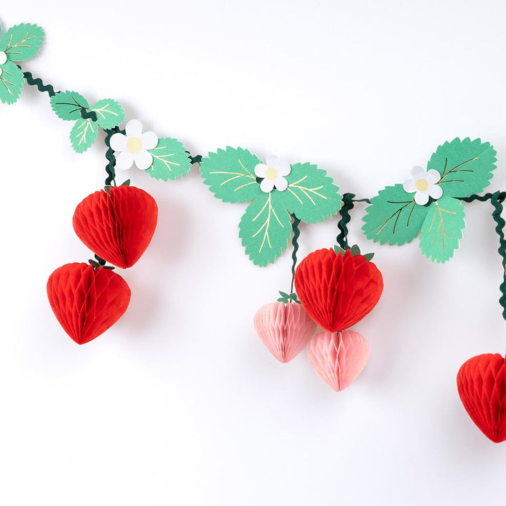 Strawberry Party Garland | Meri Meri Bunting Strawberry Party Garland