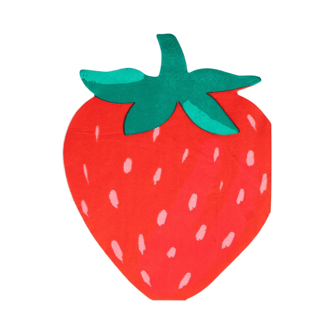 Strawberry Party Napkins x 24 Paper Napkins Strawberry Party Napkins x 24