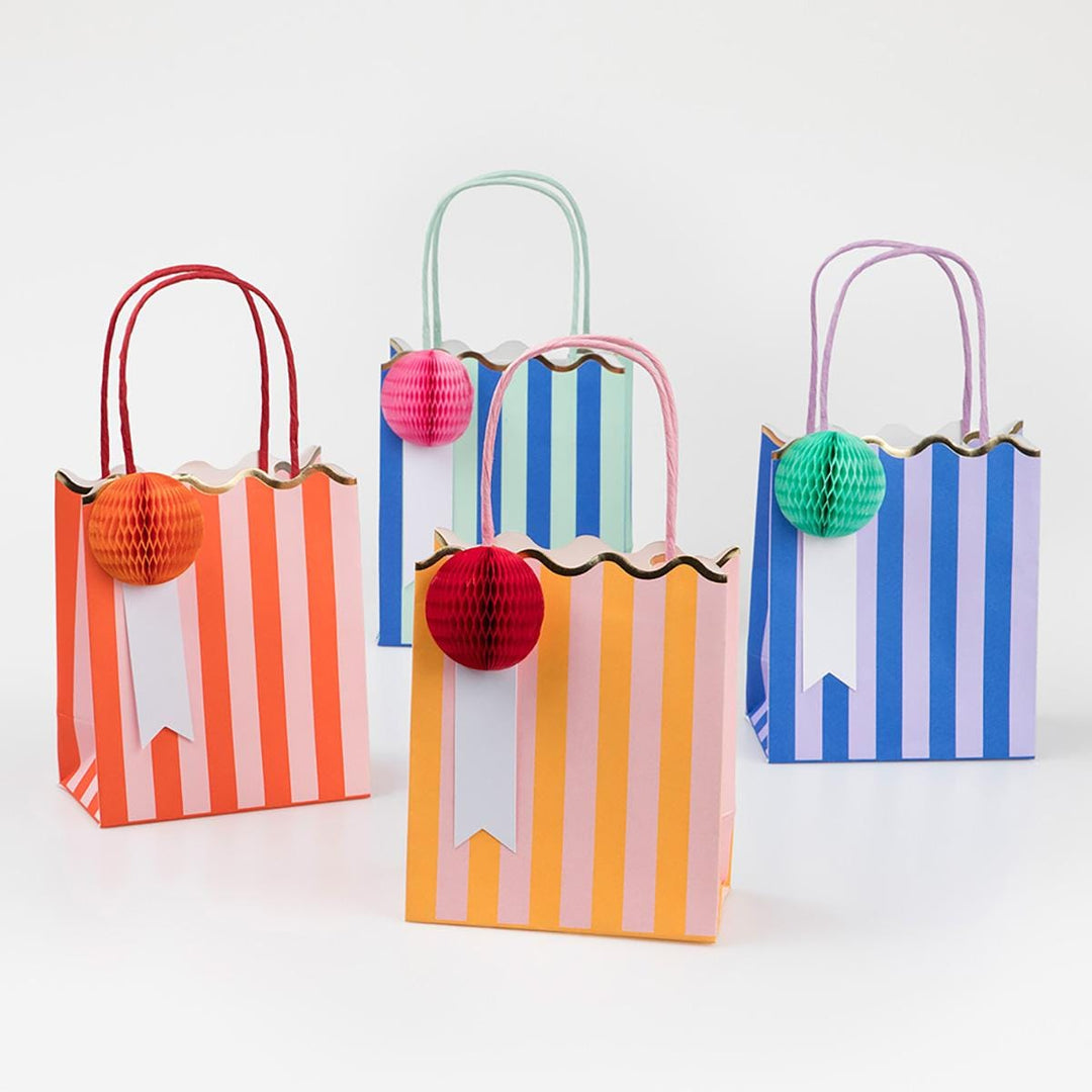 Stripe Party Bags x 8 | Meri Meri | Little Big Party Party Bags Stripe Party Bags x 8