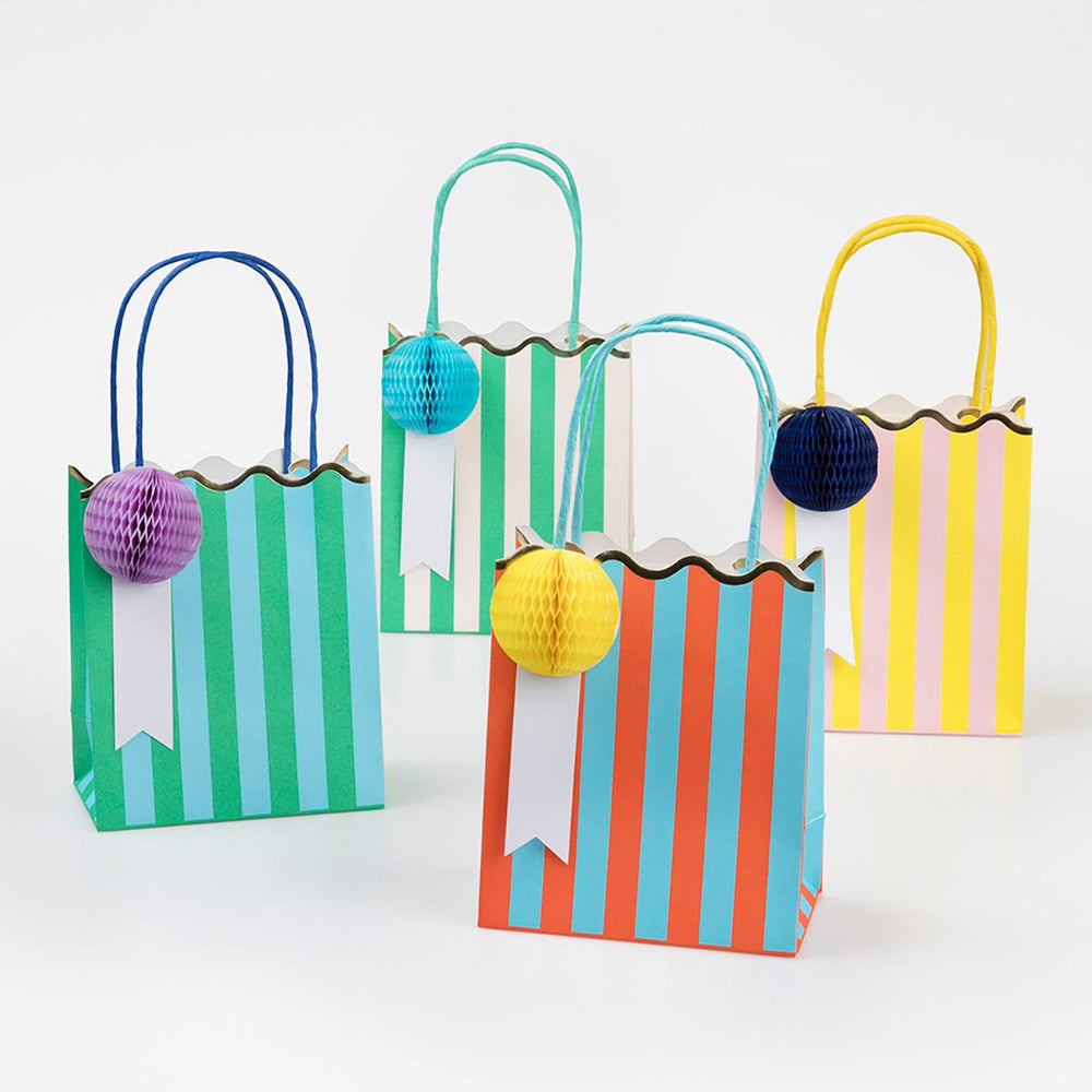 Stripe Party Bags x 8 | Meri Meri | Little Big Party Party Bags Stripe Party Bags x 8