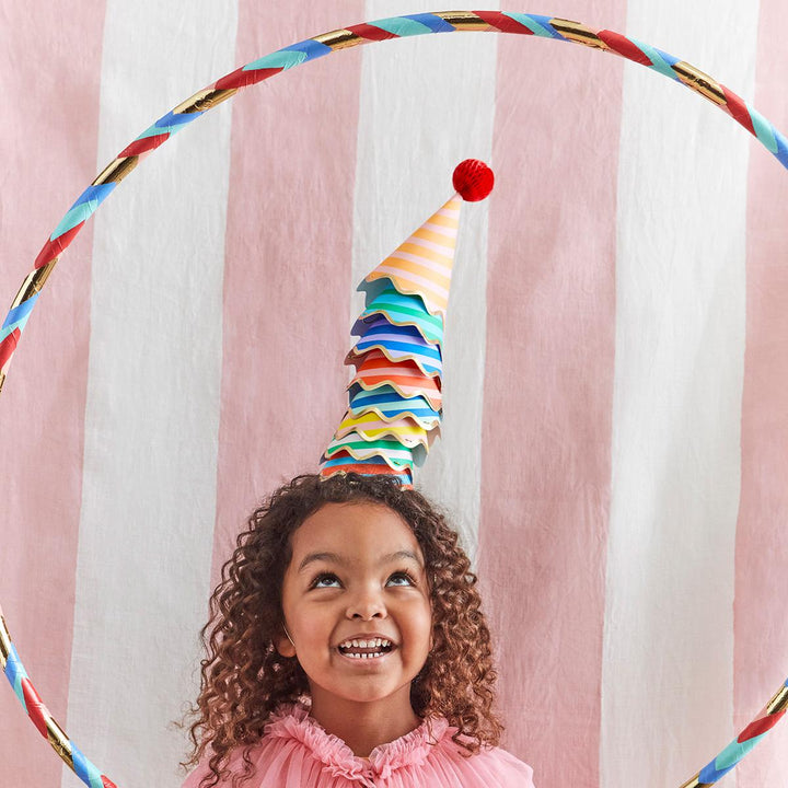 Stripe Party Hats x 8 | Meri Meri Party Hats Stripe Party Hats x 8