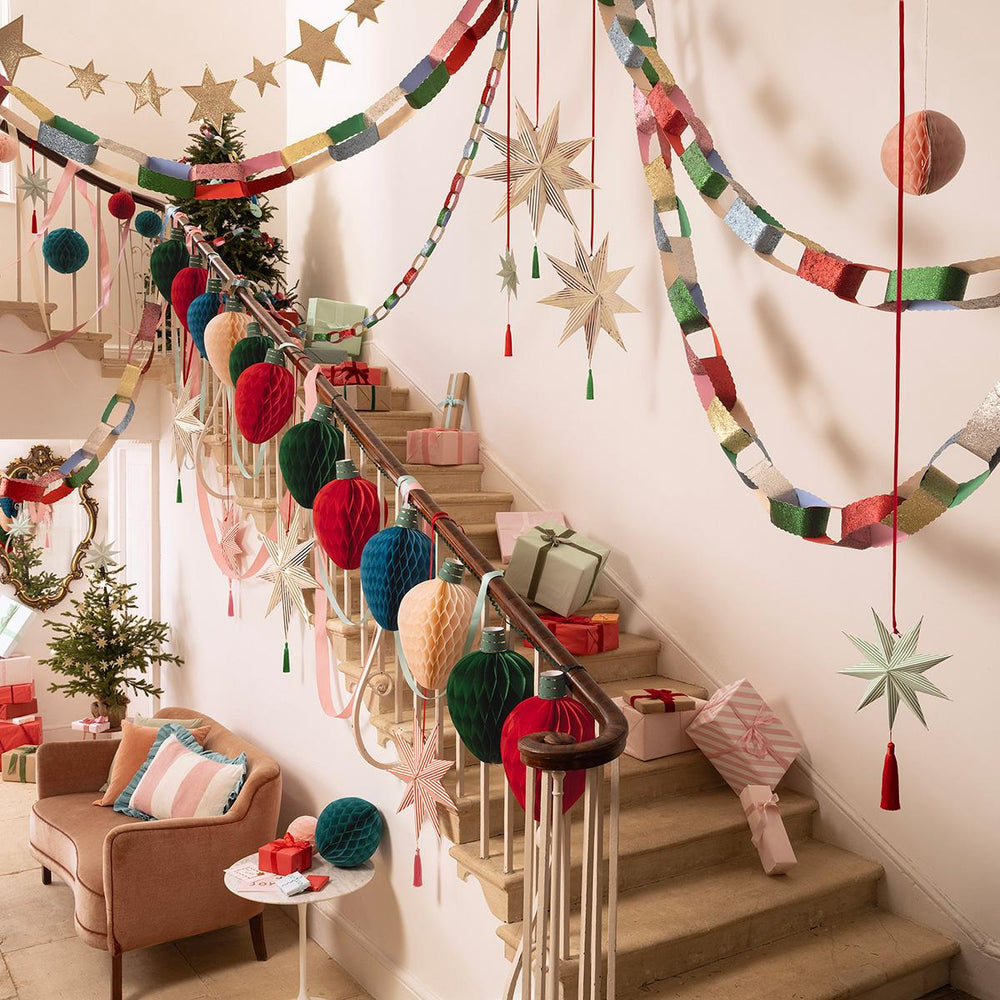 Stripe Star Decorations x 3 | Meri Meri | Little Big Party Party Decorations Stripe Star Decorations x 3