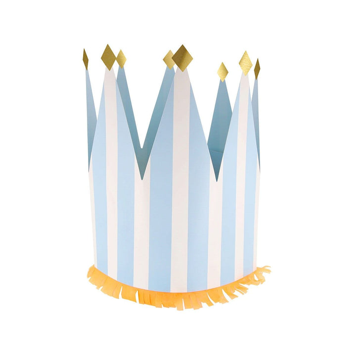 Striped Party Crowns - Pack of 8 Party Hats Striped Party Crowns - Pack of 8