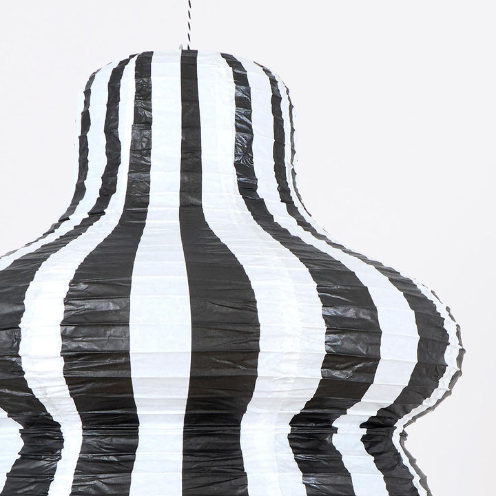 Stripy Halloween Party Lanterns x 3 | Meri Meri | Little Big Party Party Decorations Stripy Halloween Party Lanterns x 3