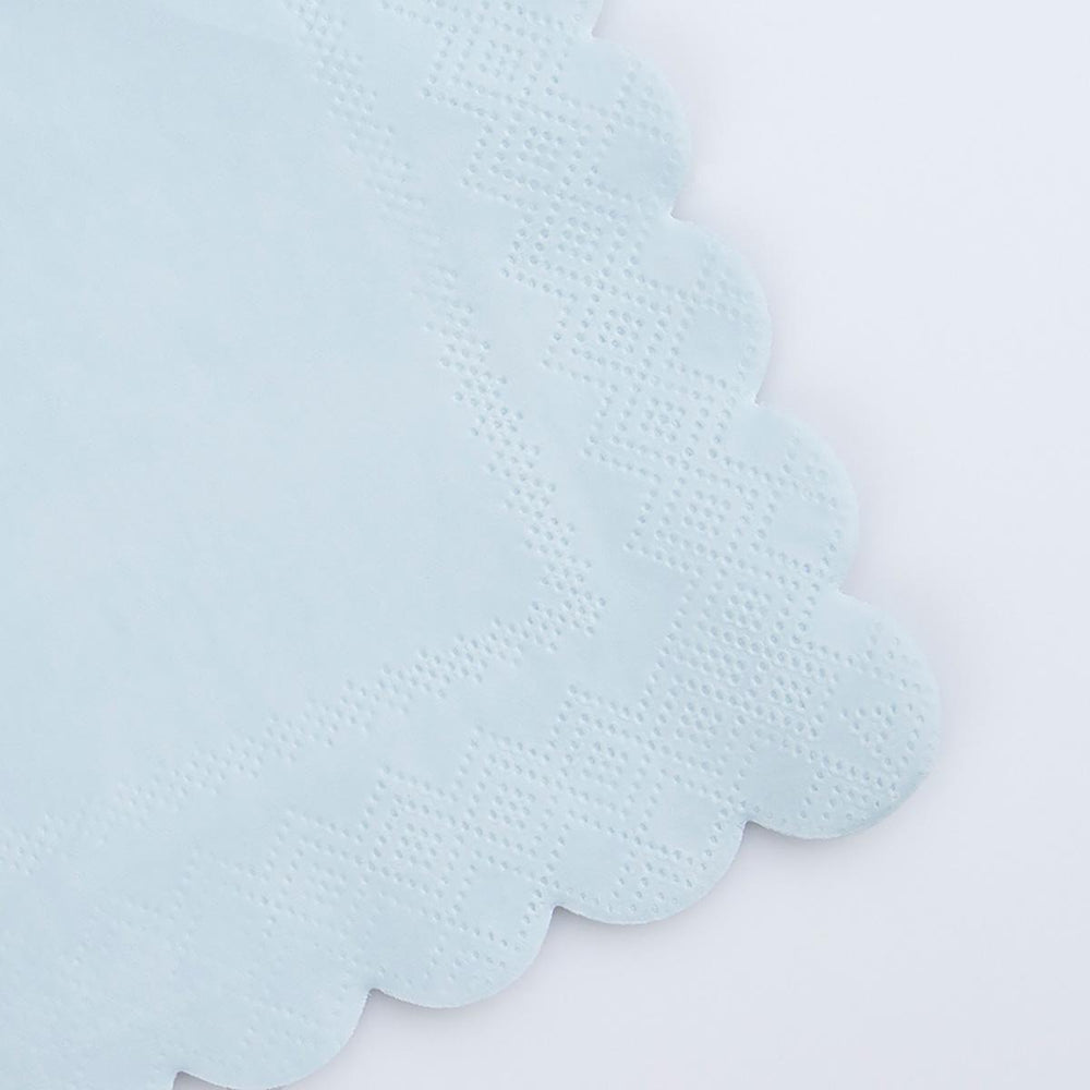 Summer Sky Blue Large Party Napkins x 16 | Meri Meri party napkins Summer Sky Blue Large Party Napkins x 16