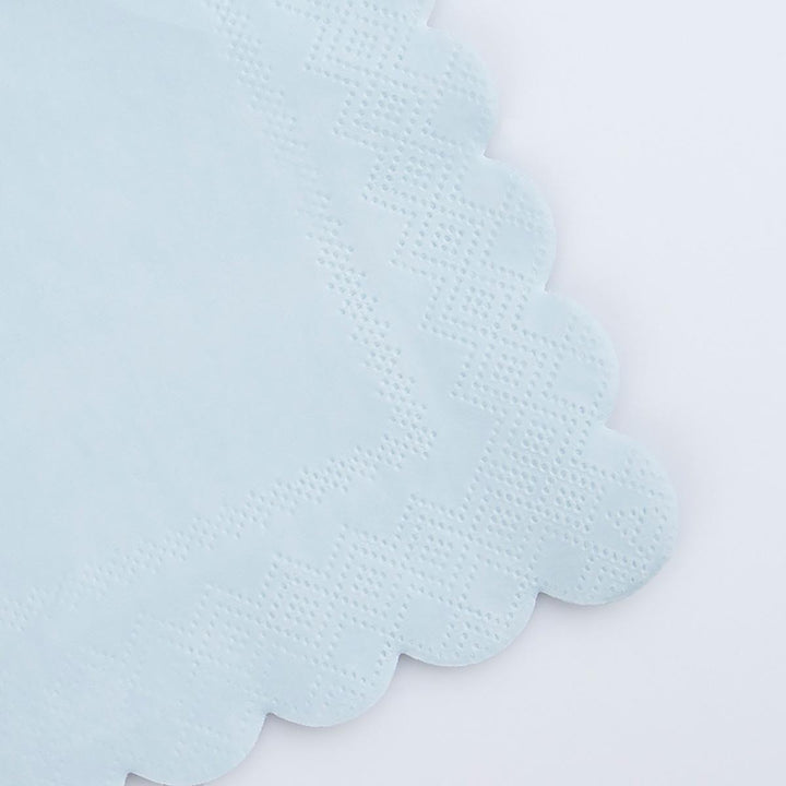 Summer Sky Blue Large Party Napkins x 16 | Meri Meri party napkins Summer Sky Blue Large Party Napkins x 16