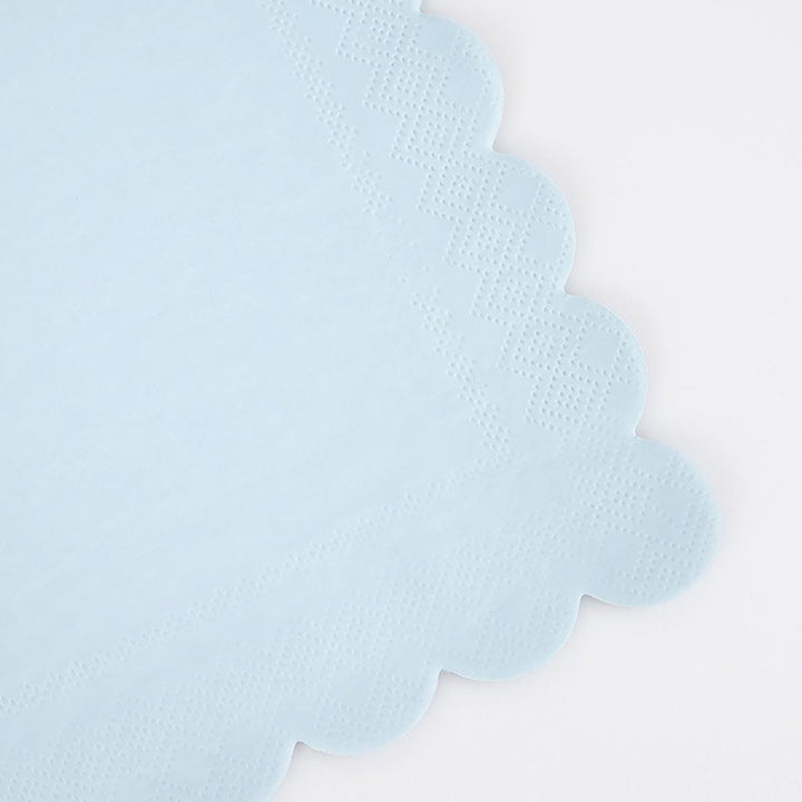 Summer Sky Blue Small Party Napkins x 16 | Meri Meri party napkins Summer Sky Blue Small Party Napkins x 16