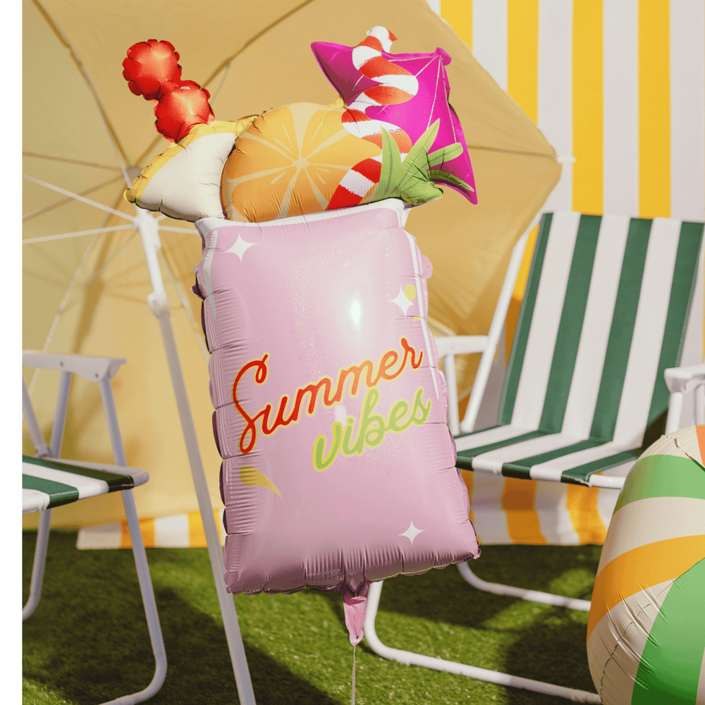 Summer Vibes Cocktail Foil Balloon Foil Balloon Summer Vibes Cocktail Foil Balloon