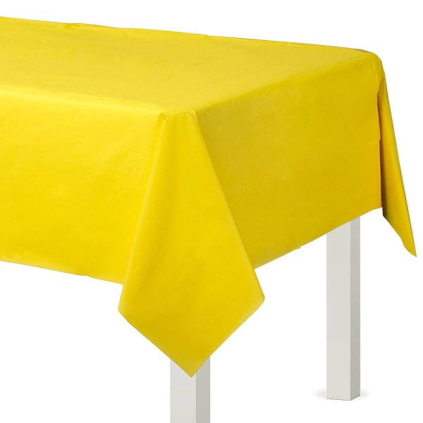 Sunshine Yellow Paper Party Tablecover - Yellow Party Supplies table cover Sunshine Yellow Paper Party Tablecover