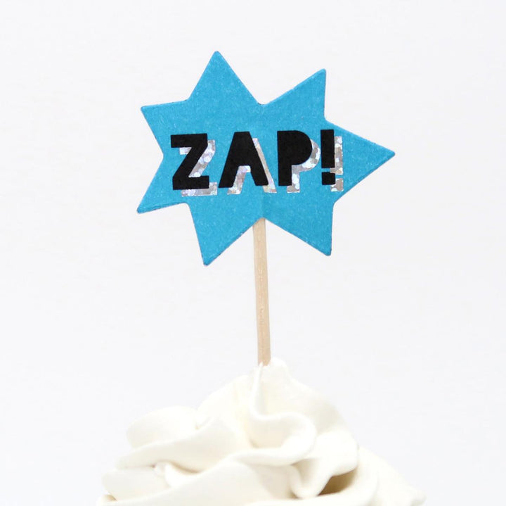 Superhero Cupcake Kit x 24 | Meri Meri Superhero Party Cake Decorating Supplies Superhero Cupcake Kit x 24