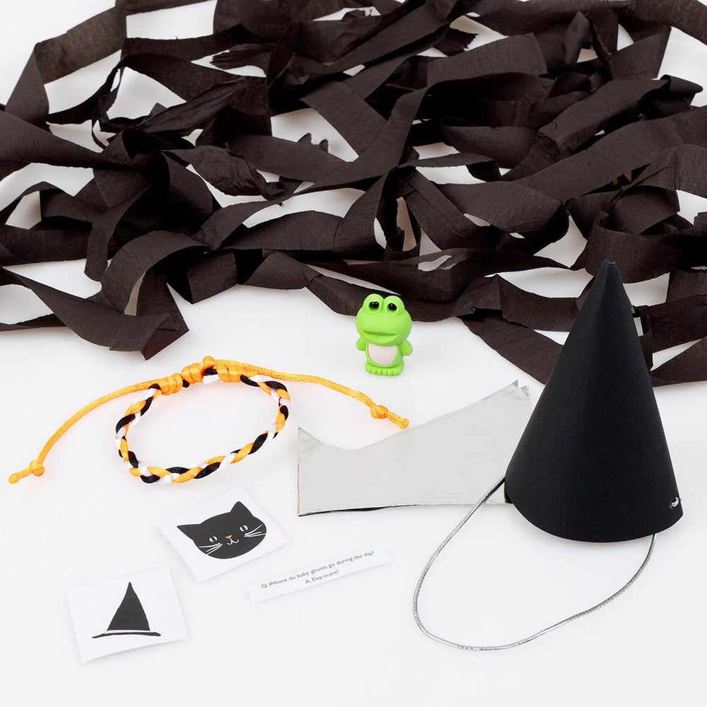 Surprise Witch Hat Party Favours x 3 | Meri Meri Halloween Party Party Accessories Surprise Witch Hat Party Favours x 3