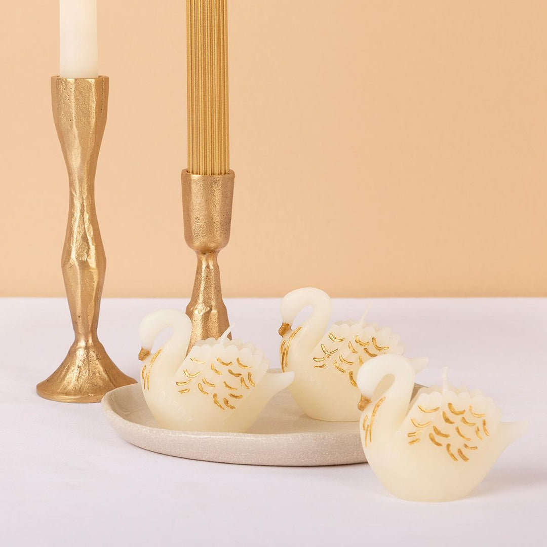 Swan Candles x 3 | Meri Meri Party UK Candles Swan Candles x 3
