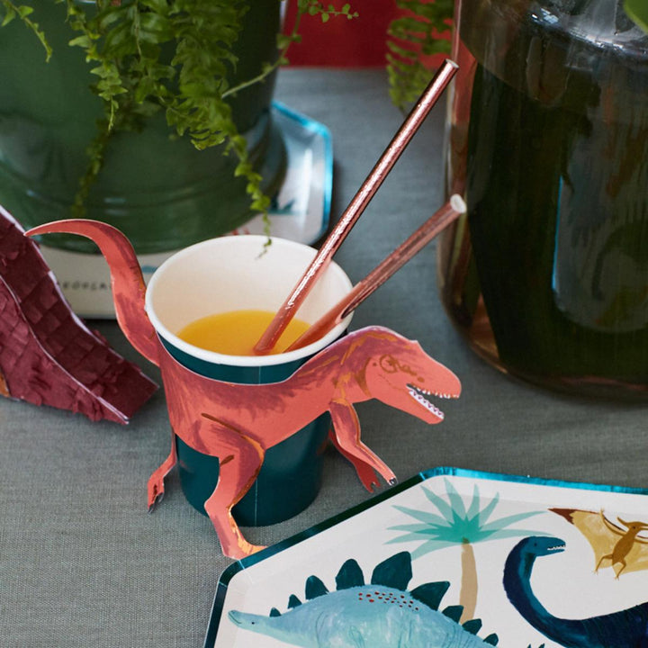 T-Rex Party Cups x 8 | Meri Meri party cups T-Rex Party Cups x 8