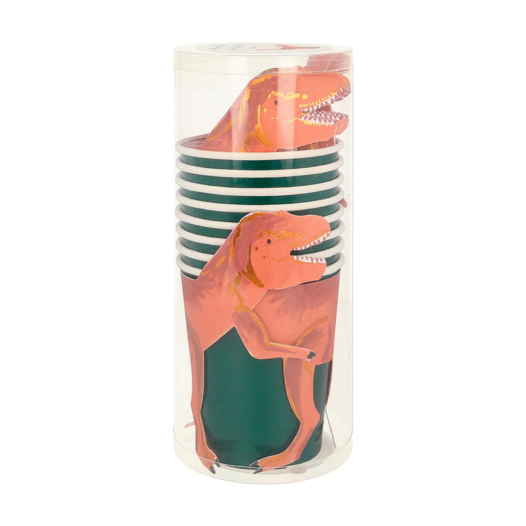 T-Rex Party Cups x 8 | Meri Meri party cups T-Rex Party Cups x 8