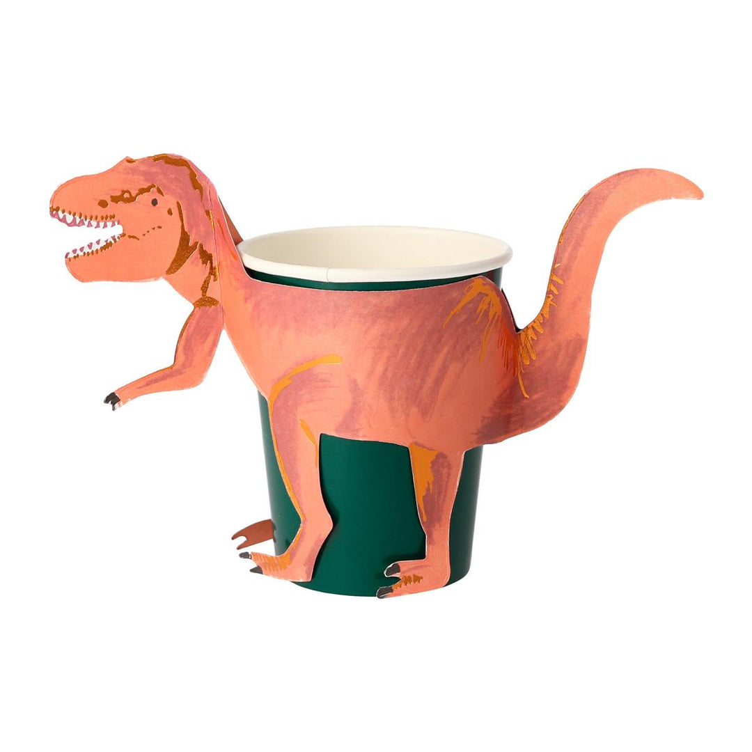 T-Rex Party Cups x 8 | Meri Meri party cups T-Rex Party Cups x 8