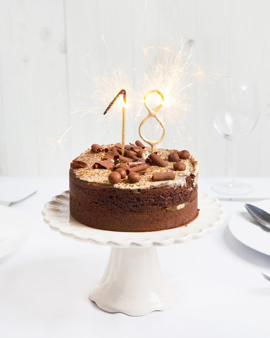 Talking Tables - Gold Number Cake Sparkler - Number 1 Birthday Candles Gold Number Cake Sparkler - Number 1