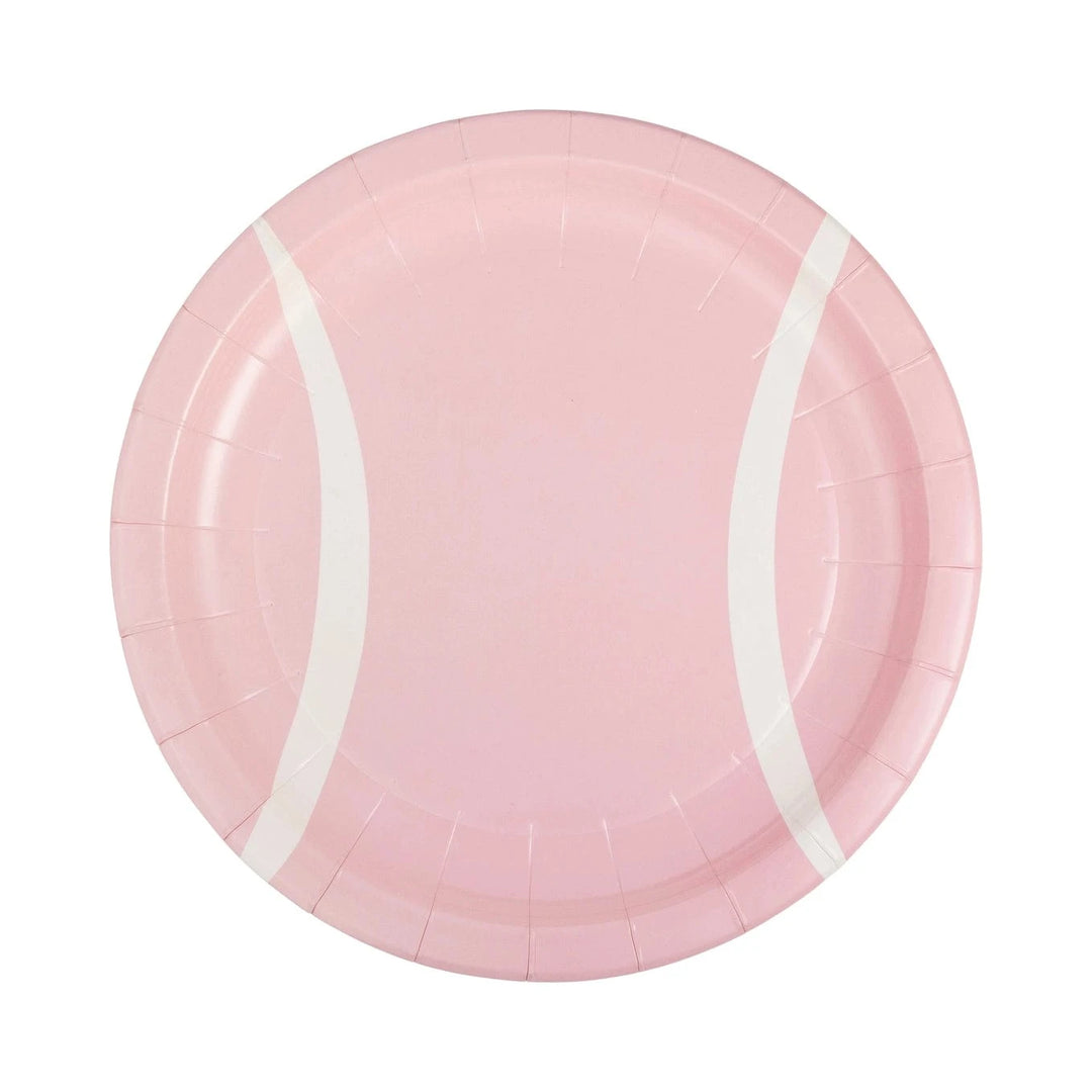 Tennis Ball Party Plates x 8 -  My Mind's Eye Tennis Party Supplies Disposable Plates Tennis Ball Party Plates x 8