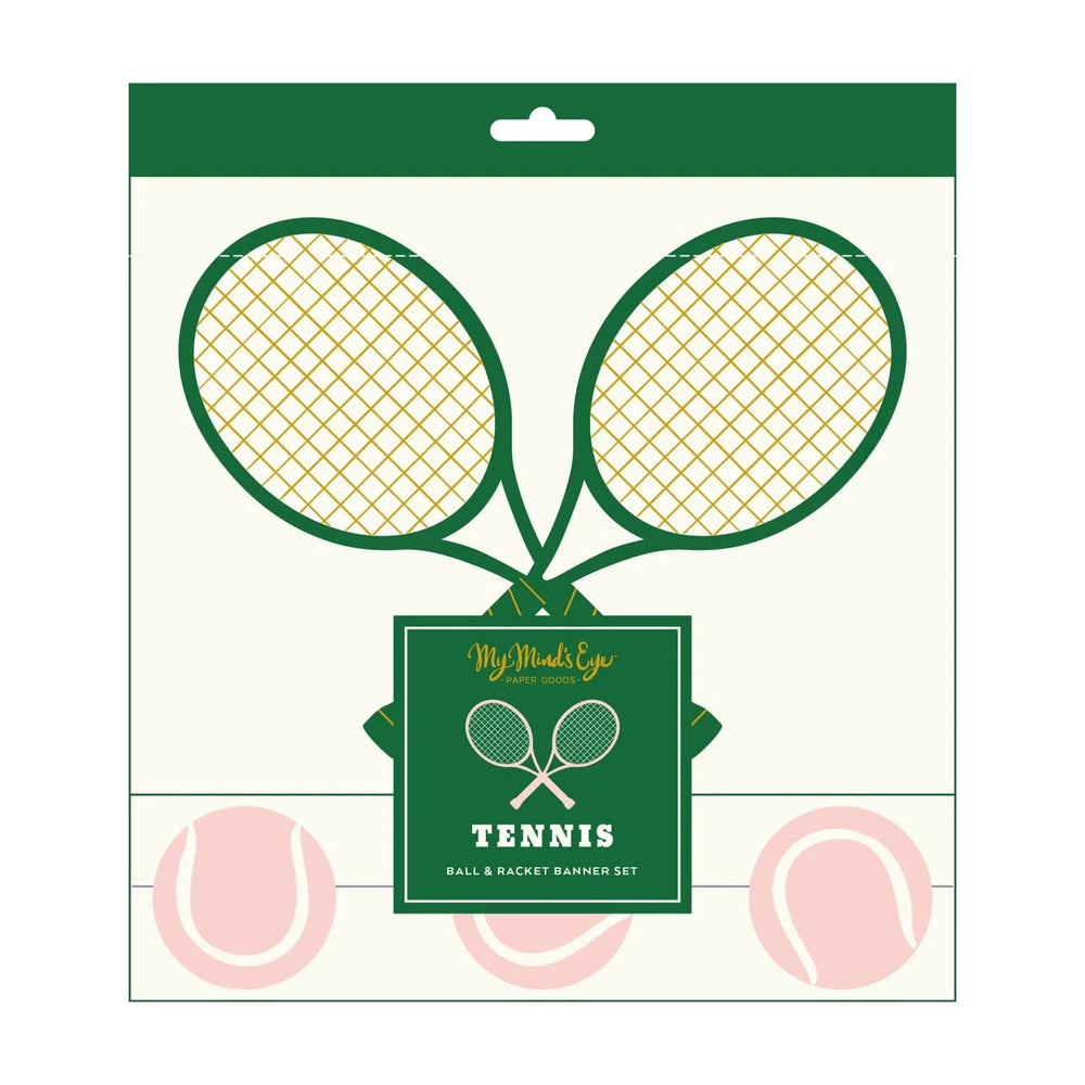 Tennis Party Banner Set -  My Mind's Eye Tennis Party Supplies Banners Tennis Party Banner Set