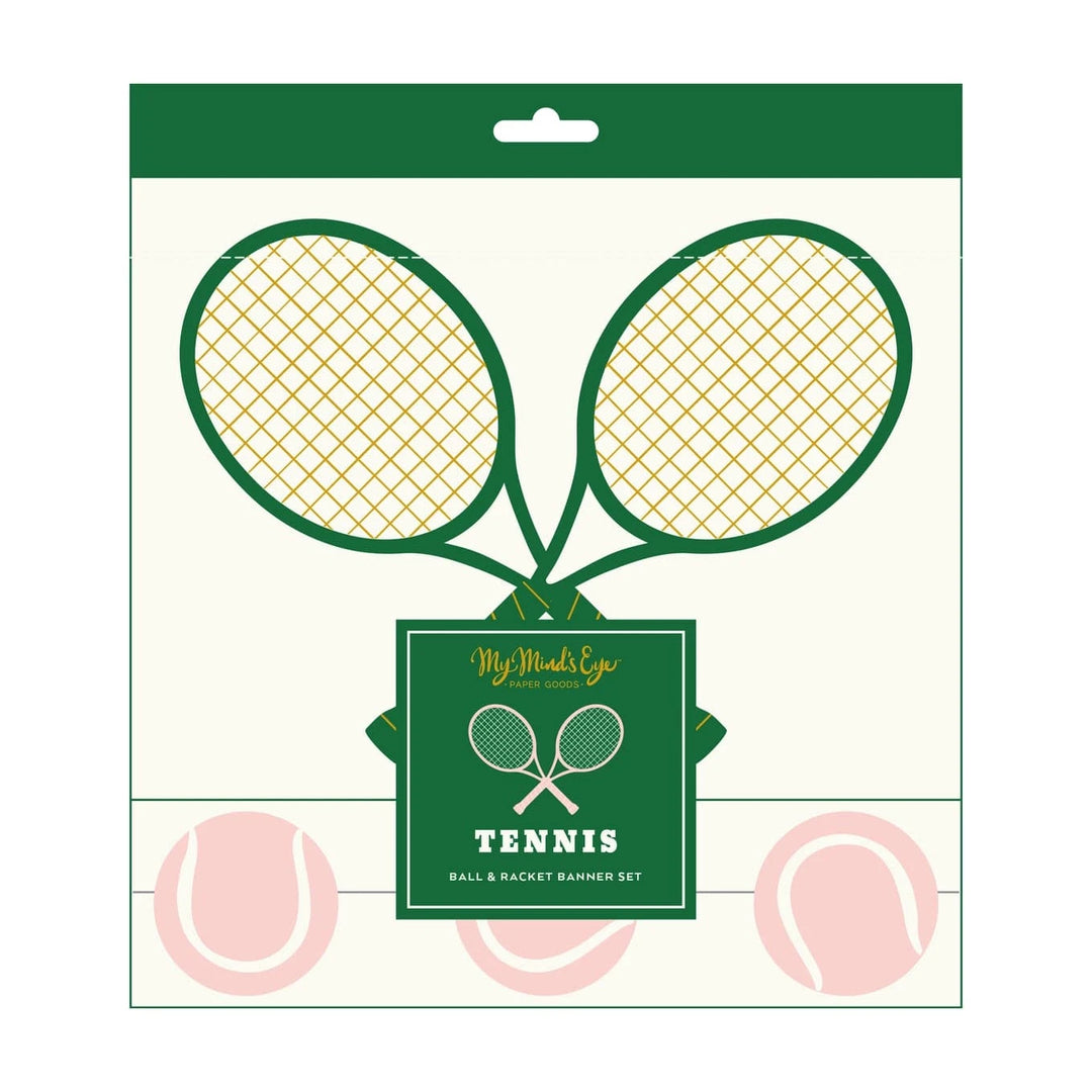 Tennis Party Banner Set -  My Mind's Eye Tennis Party Supplies Banners Tennis Party Banner Set
