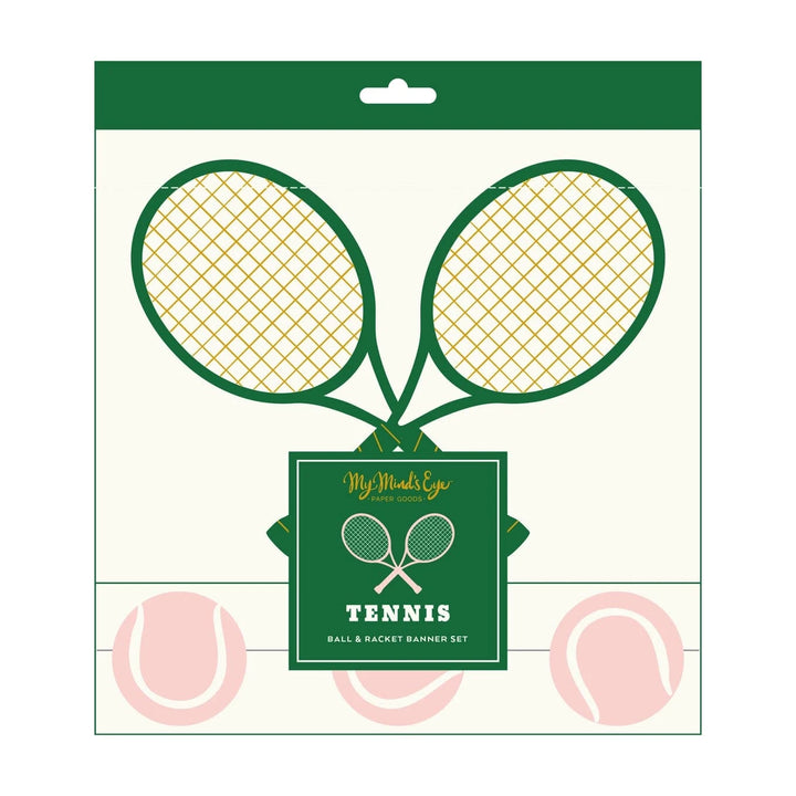 Tennis Party Banner Set -  My Mind's Eye Tennis Party Supplies Banners Tennis Party Banner Set
