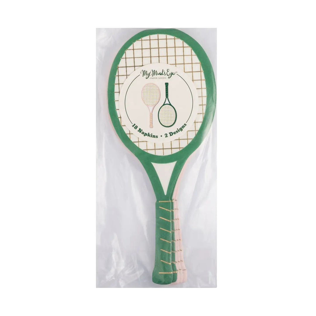 Tennis Racket Party Napkins x 16 - My Mind&