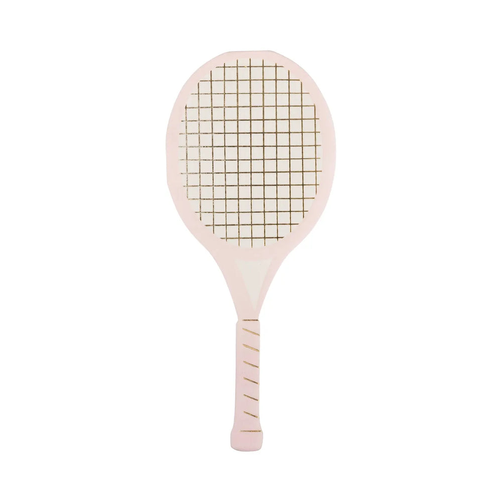 Tennis Racket Party Napkins x 16 - My Mind's Eye Tennis Party Supplies Disposable Plates Tennis Racket Party Napkins x 16
