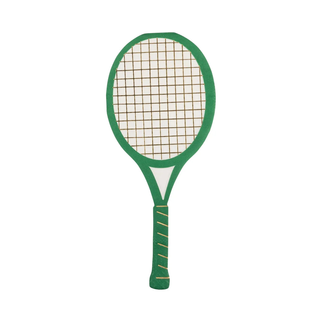 Tennis Racket Party Napkins x 16 - My Mind's Eye Tennis Party Supplies Disposable Plates Tennis Racket Party Napkins x 16