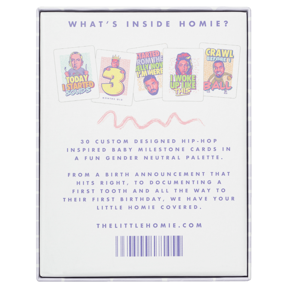 The Little Homie UK - The Little Homie Milestone Cards Baby Gift Baby Gift Sets The Little Homie Milestone Cards