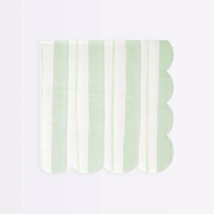 Ticking Stripe Large Party Napkins x 16 party napkins Ticking Stripe Large Party Napkins x 16